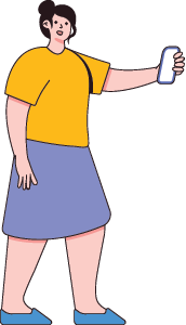 thank you female web developer illustration